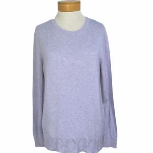 LOFT Crewneck Sweater Hem Detail Large